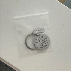 Silver Inspirational Keychain